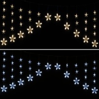 2,2 x 0,9 m di barriera luminosa a stella - 136 led