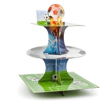 Espositore da calcio con pallone in fiamme 36 x 30 cm