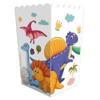 Scatola di popcorn collezione Dinosauri - 3 unità