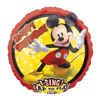 Palloncino Topolino con musica Happy Birthday da 71 cm - Anagram