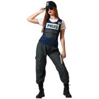 Costume da poliziotta urbana casual per donna