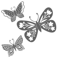 Stencil a rilievo Butterfly - Happy cut Artemio - 1 unità