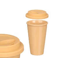 Bicchiere da 360 ml con coperchio in silicone - 1 pezzo
