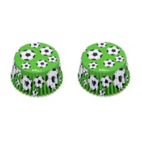 Pirottini cupcake con palloni da calcio - Decora - 36 unità