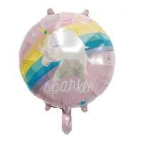 Palloncino unicorno arcobaleno da 57 cm