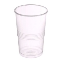 Bicchieri riutilizzabili in plastica trasparente da 1 litro - 5 pezzi.