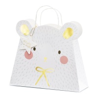 Borsa regalo orso polare da 31,5 x 27 x 10 cm - 1 unità