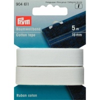 Nastro di cotone bianco da 1,5 cm - Prym - 5 m