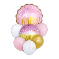 Bouquet rosa Oh Baby! - 7 pezzi