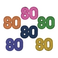 Coriandoli anni '80 da 3 x 3 cm - 10 pezzi