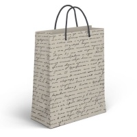 Sacchetto regalo 45 x 33 x 10 cm con testo scritto - 1 pz.