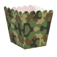 Scatola bassa pop corn Militare - 12 unità