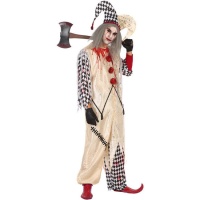 Costumi da Arlecchino insanguinato per uomo