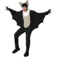 Costume da pipistrello nero per adulti