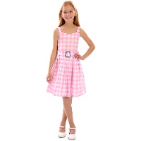 Costume da ragazza: abito a quadretti per bambina