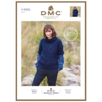 Schema di maglia Tricot Magnum Tweed n. 8233 - DMC