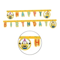 Festone Minions Happy Birthday da 2 m