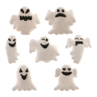 Figure di zucchero fantasma 2D - Dekora - 70 pezzi.