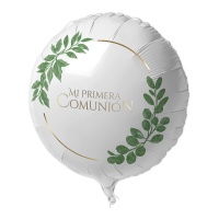 Palloncino per Comunione con Foglie di 45 cm
