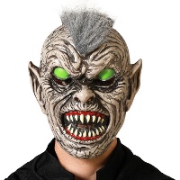 Maschera di mostro dagli occhi verdi