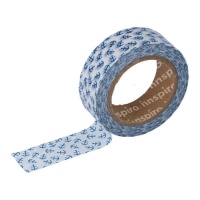 Washi tape ancora blu - 10 m