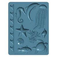 Stampo in silicone per animali marini 12,5 x 9,5 cm - Sculpey