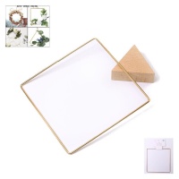 Quadrato metallico dorato da 20 cm - 1 unità