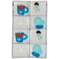 Figure di zucchero Cozy Winter - Wilton - 8 pezzi