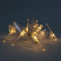 Ghirlanda di libellule con LED - DCasa - 1,5 m