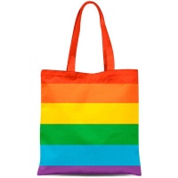 Borsa di stoffa arcobaleno