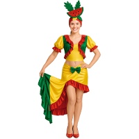 Costume da cubana tropicale da donna