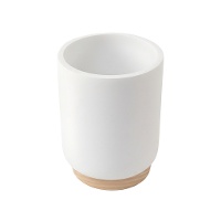 Portaspazzolini bicolore in legno - 1 unità