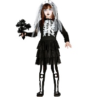 Costume da sposa scheletro per ragazza