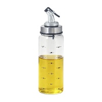 Dosatore per olio in vetro borosilicato trasparente - 300 ml