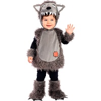 Costume da lupo con cappuccio per bambino