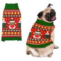 Maglione natalizio da renna per cane