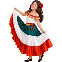 Costume da mariachi bianco per bambina