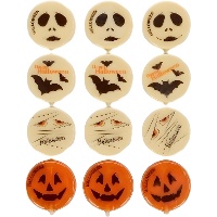 Figure di cioccolato bianco di Halloween - 12 pezzi