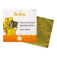 Fogli per avvolgere tavolette di cioccolato di 20 x 20 cm - Decora - 150 unità