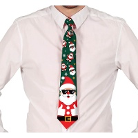 Cravatta natalizia divertente con Babbo Natale