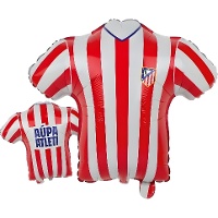 Palloncino a forma di maglia dell'Atlético de Madrid, 60 x 57 cm
