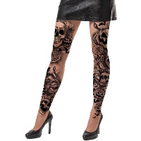 Collant gotici con tatuaggi