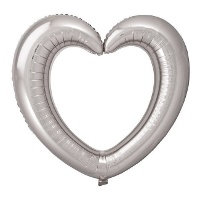 Palloncino a forma di cuore di 80 x 70 cm - 1 unità