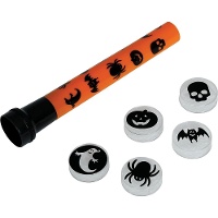 Lanterna di Halloween con disegni e accessori