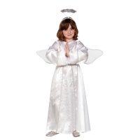 Costume angelo bianco con ali infantile