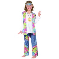 Costume hippie pacifista da bambina