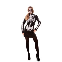 Costume da scheletro con abito per adulti