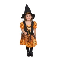 Costume strega zucca arancione da bebè