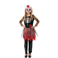 Costume Catrina con maschera da bambina