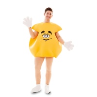 Costume cioccolatino giallo da adulto